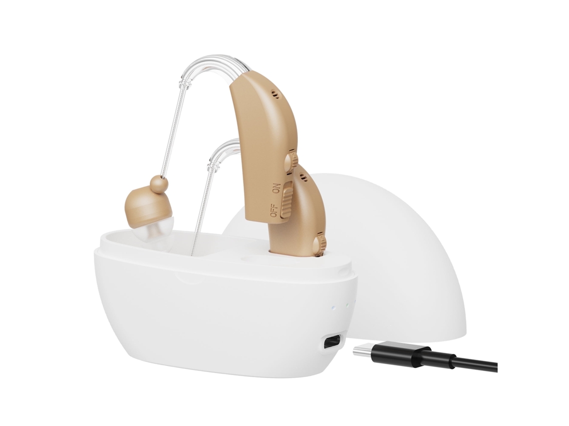 Audífono Recargable Senior Amplificador De Sonido Personal - Beige