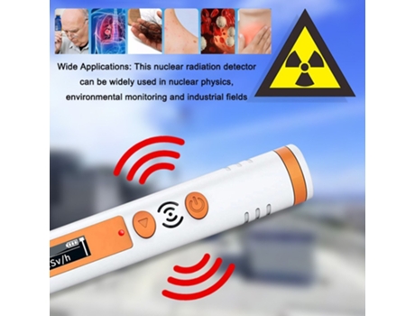 Detector de radiación nuclear tipo bolígrafo portátil de mano Detector de rayos β XY radiactivos Personales Contador Geiger de dosis Alarma de luz ...