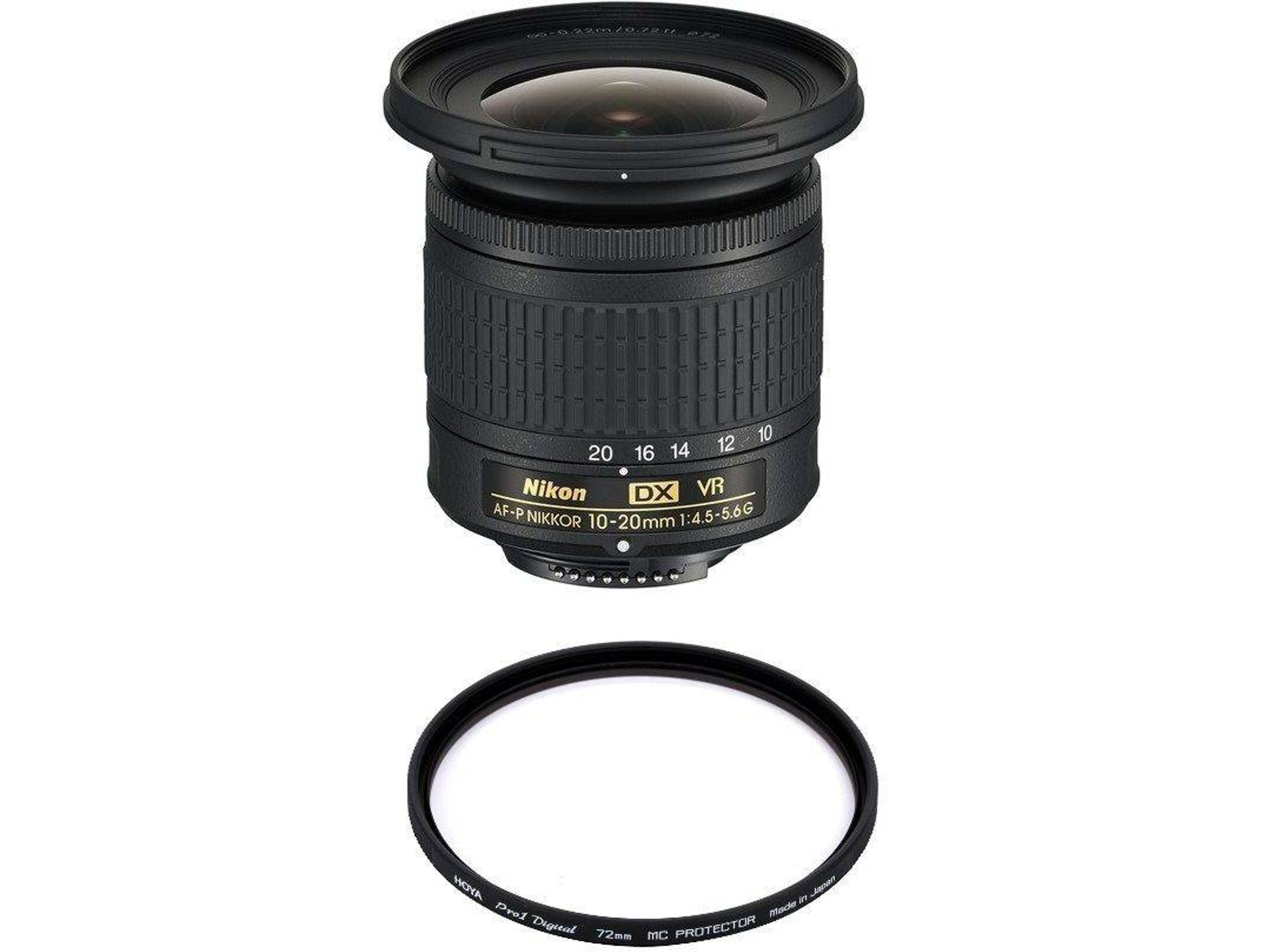 Objetivo NIKON AF-P 10-20MM F4.5-5.6G VR DX + Hoya 72mm PRO 1D