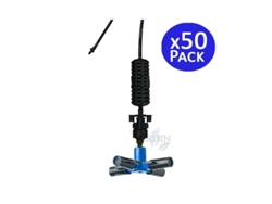 Nebulizador Fogger 4 Salidas Pack 50 Sistema de Enfriamiento Profesional Agricola Por Nebulizacion SUINGA