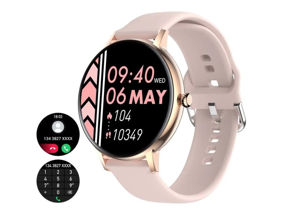 Reloj inteligente Chennnls FW07 - Rosa - Esfera compatible con pantallas dinámicas