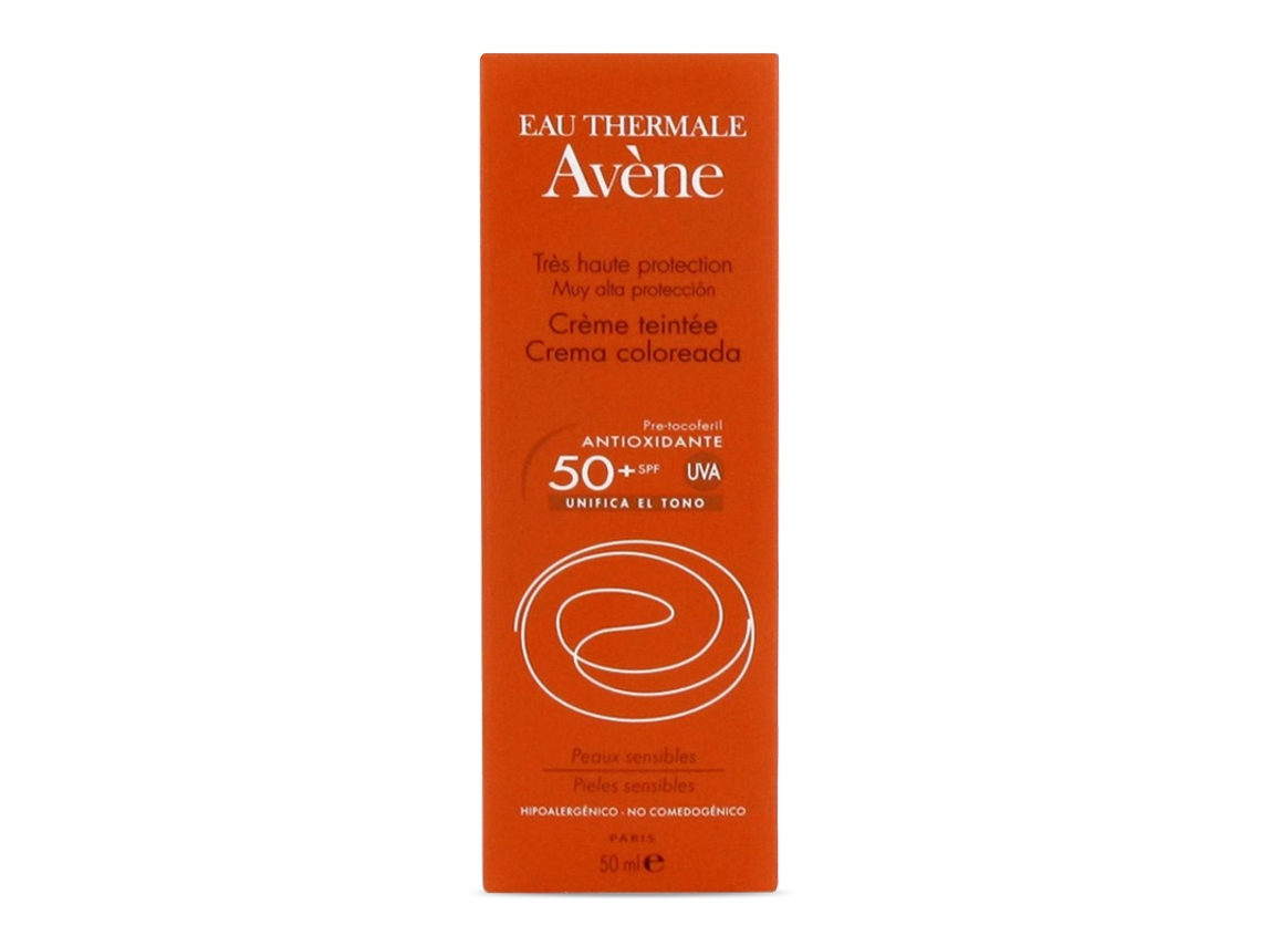 Protector Solar AVENE Solar SPF50+ com Cor (50 ml)