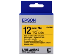 Cinta EPSON LK-4YBW Negra/amarilla 12/9 -