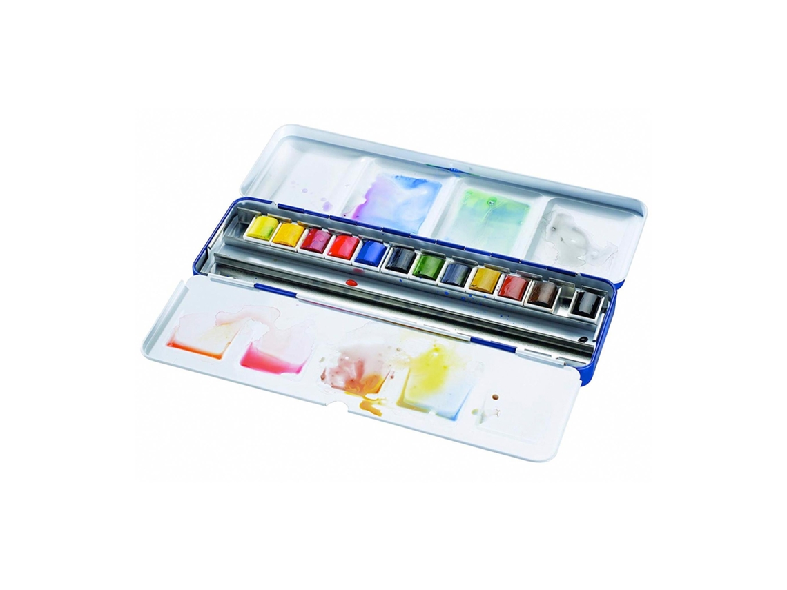 Cotman Acuarela Azul Caja 12 Pastillas
