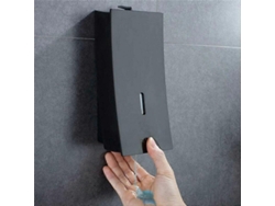 Dispensador de jabón líquido de pared Rosewell negro, champú y gel de ducha, 450 ml, recipiente de plástico para cocina y baño.