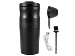 Molinillo de café eléctrico USB de acero inoxidable Rosewell, mini molinillo de café, negro