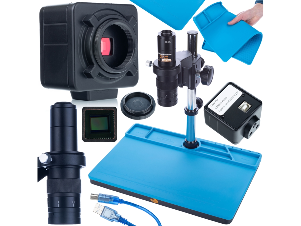 Microscopio digital Earth Pro Mcep-0.5x – Cámara Crux Pro de 5 MP | Alta precisión | Uso profesional