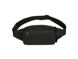 Cinturón deportivo multifuncional de lona Yuysan, impermeable, tamaño de 8 pulgadas, color negro.