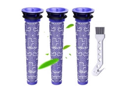 Filtro de repuesto para Dyson DC58 DC59 DC61 DC62 DC74 V6 V7 V8 (paquete de 3)