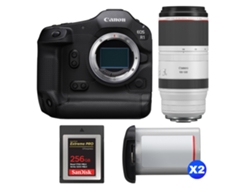 EOS R1 + RF 100 500mm F/4.5 7.1 L IS USM + 1 Sandisk 256GB Extreme Pro Cfexpress Tipo B + 2 Canon LP E19 + Libro electrónico Pricedirect CANON