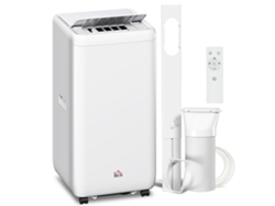 Aire acondicionado portátil de 12000 BTU con manguera, 5 funciones, temporizador de 24 horas, hasta 35 m².