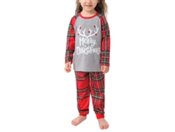 Kkpm - Pijamas coordinados para la familia, Navidad, niños, bebés, adultos, manta, marcos, manga larga, 4-5 años