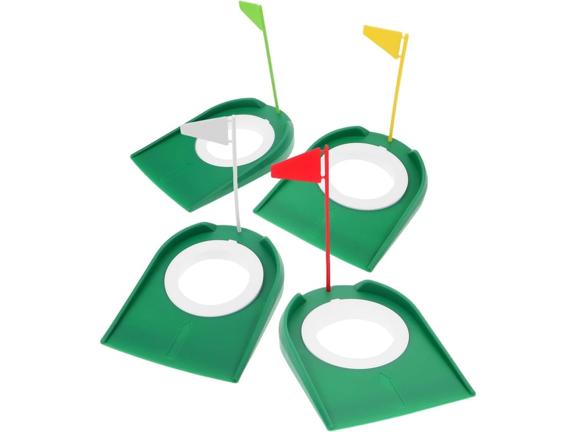 Juego De Putt De Golf Portátil De 4 Piezas Con Hoyo Y Bandera.