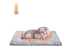 Alfombrilla Calefactora Para Cama De Gatos Y Perros, Tamaño S (50 X 40 Cm), Fácil De Lavar, Con Base Antideslizante Y Funda Extraíble.
