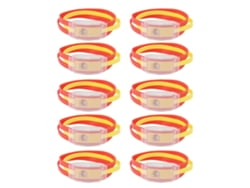 10 Pulseiras Luminosas Bandeira Nacional De Silicone Abs Para Torcida Campeonato Mundial De Futebol 2022
