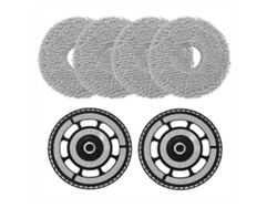 (6 Pcs) Mop Pad Bracket Kit For Roborock Saros 10r,saros Z70 Robot,2 Mop Pad Brackets,4 Mop Pads