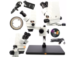 Microscopio trinocular Rosfix Pluto Pro – Cámara USB Sony | Zoom 7x-45x | Ideal para electrónica y joyería