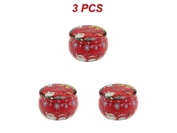 Latas Metálicas Navideñas Para Guardar Café, Té, Especias, Dulces Y Joyas, 125 G, 3 Unidades, D225 Cajas Decorativas
