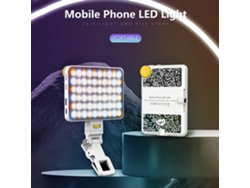 Luz LED portátil para fotografía y vídeo, mini panel LED ajustable para teléfono móvil, luz LED de bolsillo