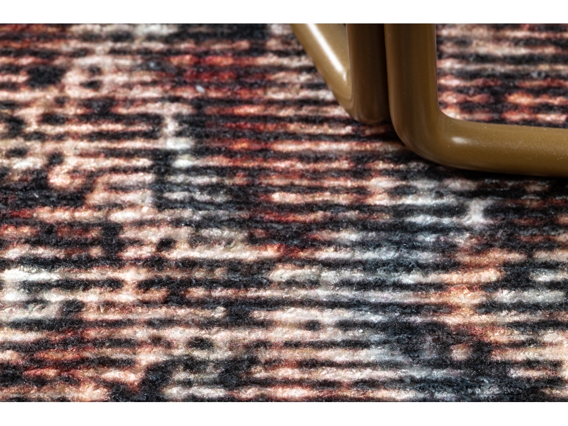 Antika Alfombra Ancient Rust Circulo, Patchwork Moderno, Griego Lavable - Terracota (circulo 200 cm)