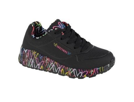 Zapatillas SKECHERS Uno Lite Niños (37,5 - Negro)