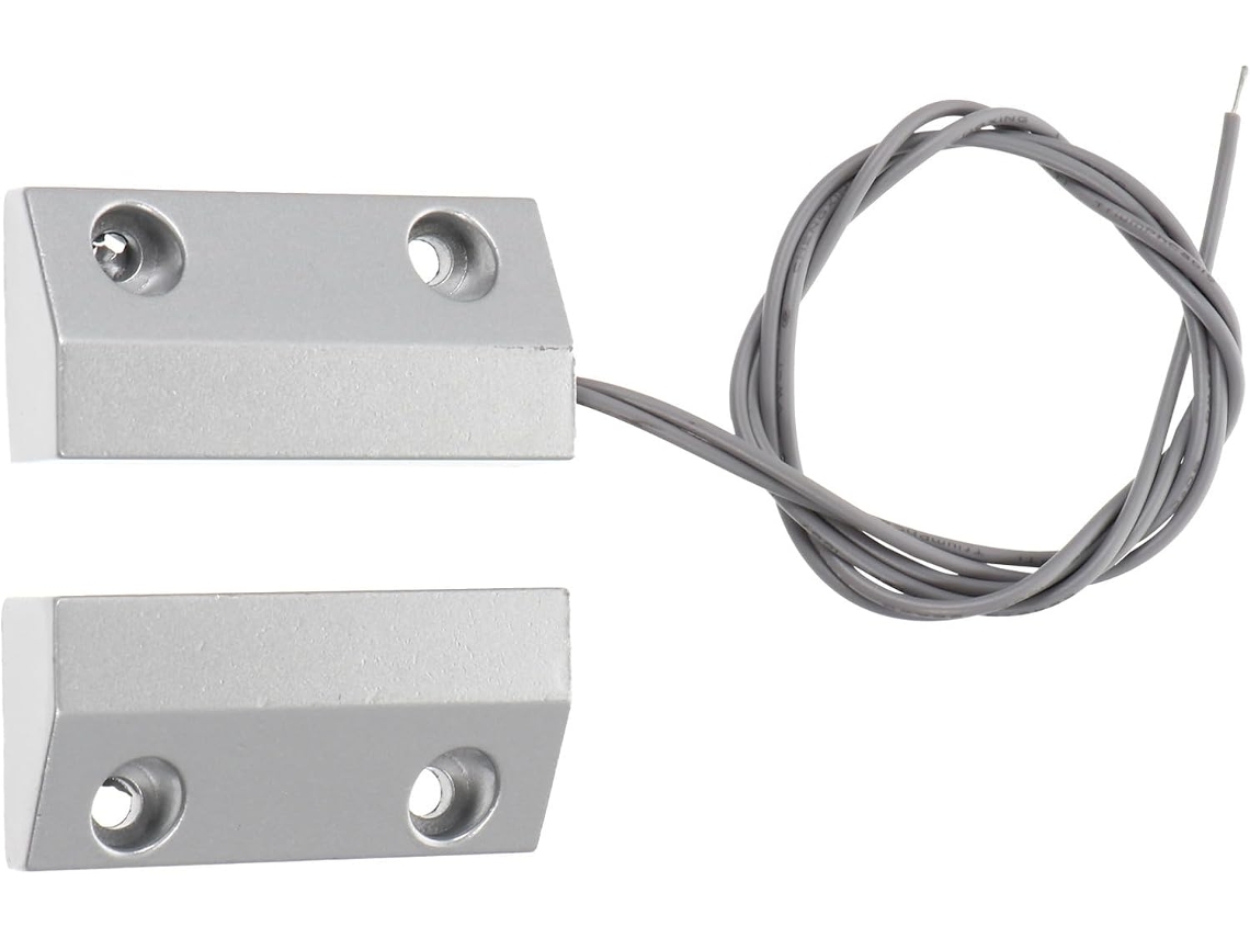 Juego Detector De Puerta Con Cable Alarma Magnética Aleación De Zinc Mc Y