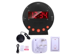 Despertador De Mesita De Noche Extra Ruidoso Con Vibrador, Pantalla Led De 3,74 Pulgadas, Enchufe Británico.