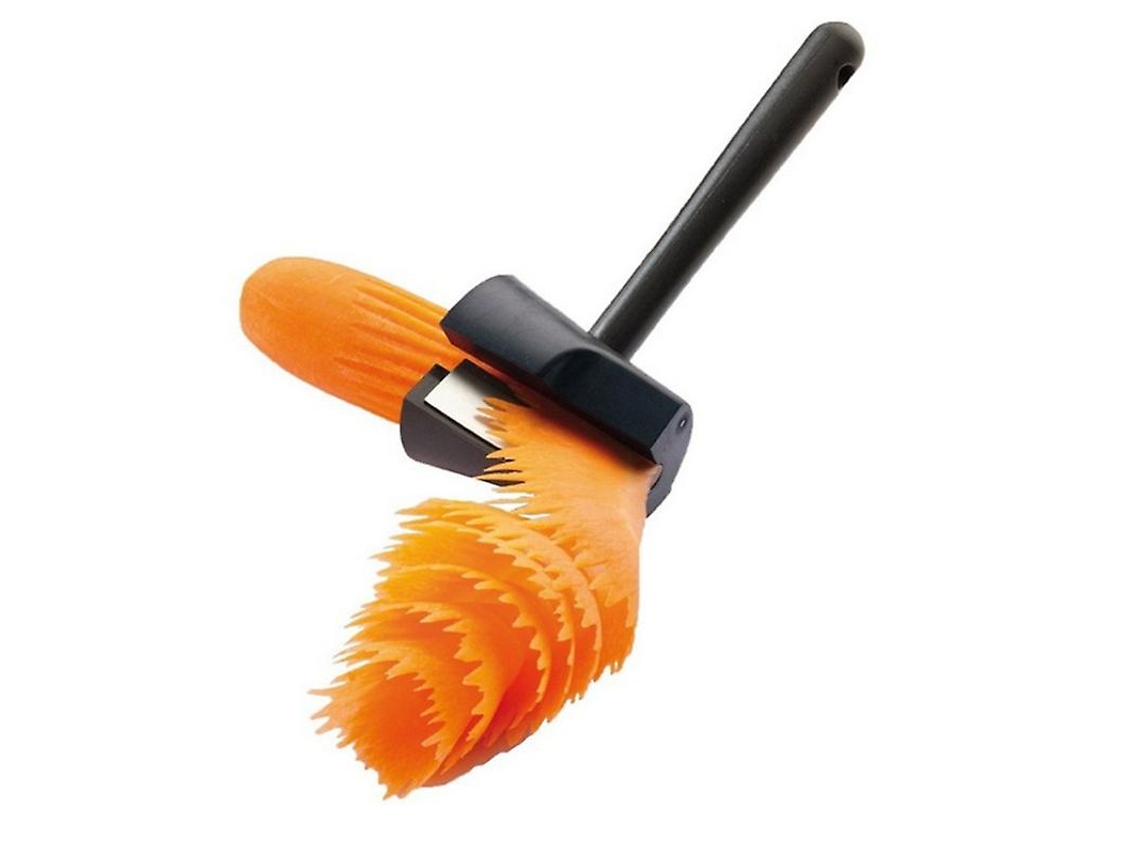 Cortador Espiral Manual Para Frutas Y Verduras Herramienta De Decoración Culinaria Roll Flower Plástico