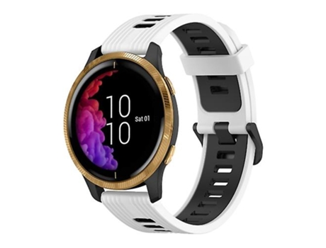 Correa Smartwatch Para Garmin Venu 20Mm Blanco-Negro VENISYMLIS