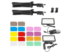 Linterna LED recargable portátil con trípode para fotografía, luz de relleno LED para fotografía