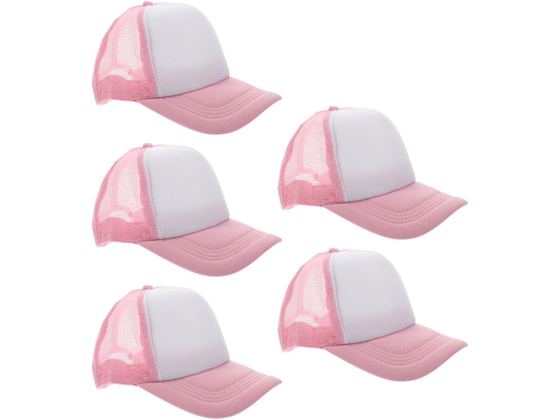 Juego De 5 Gorras De Béisbol De Poliéster Sublimables