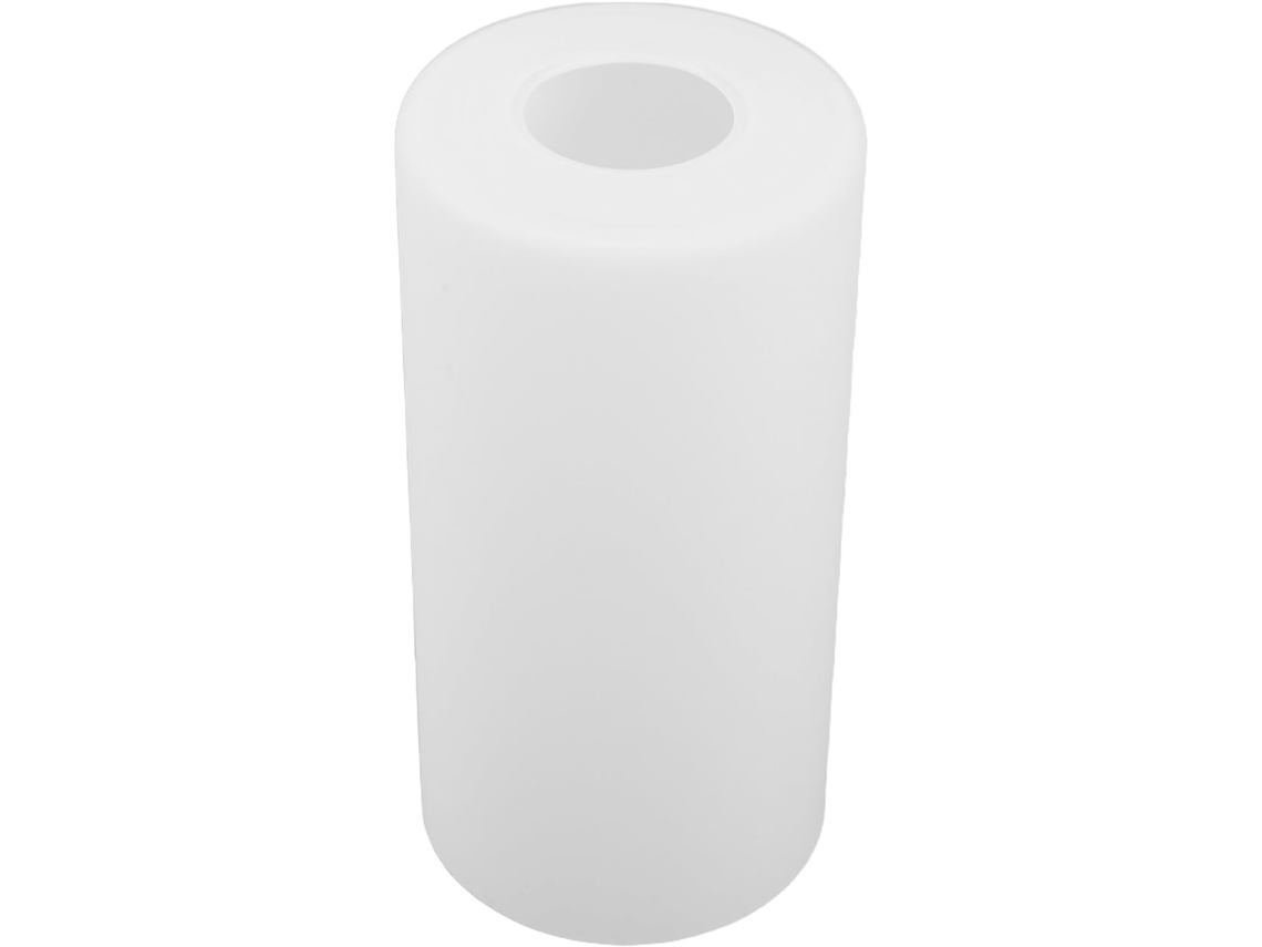 Cristal Cilíndrico Esmerilado, Blanco Lechoso, 100 Mm X 200 Mm, Compatible Con Casquillo E27.