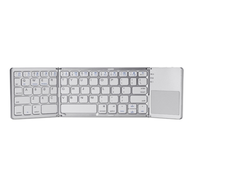 Teclado Plegable CROSSMANXI-STORE Inalámbrico Bluetooth Blanco (Inglés)