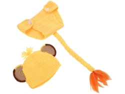 Disfraz De Cachorro De León Para Niños Y Niñas - Conjunto Para Fotos - Gorro Y Pantalón De León Tejidos