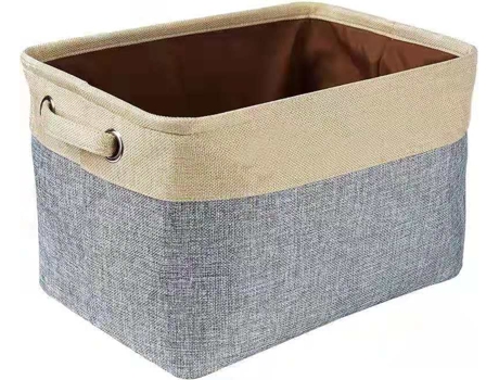 Cesta de almacenamiento de juguetes para perros plegable - Caja de almacenamiento rectangular para juguetes para perros, abrigos, ropa para perros,...