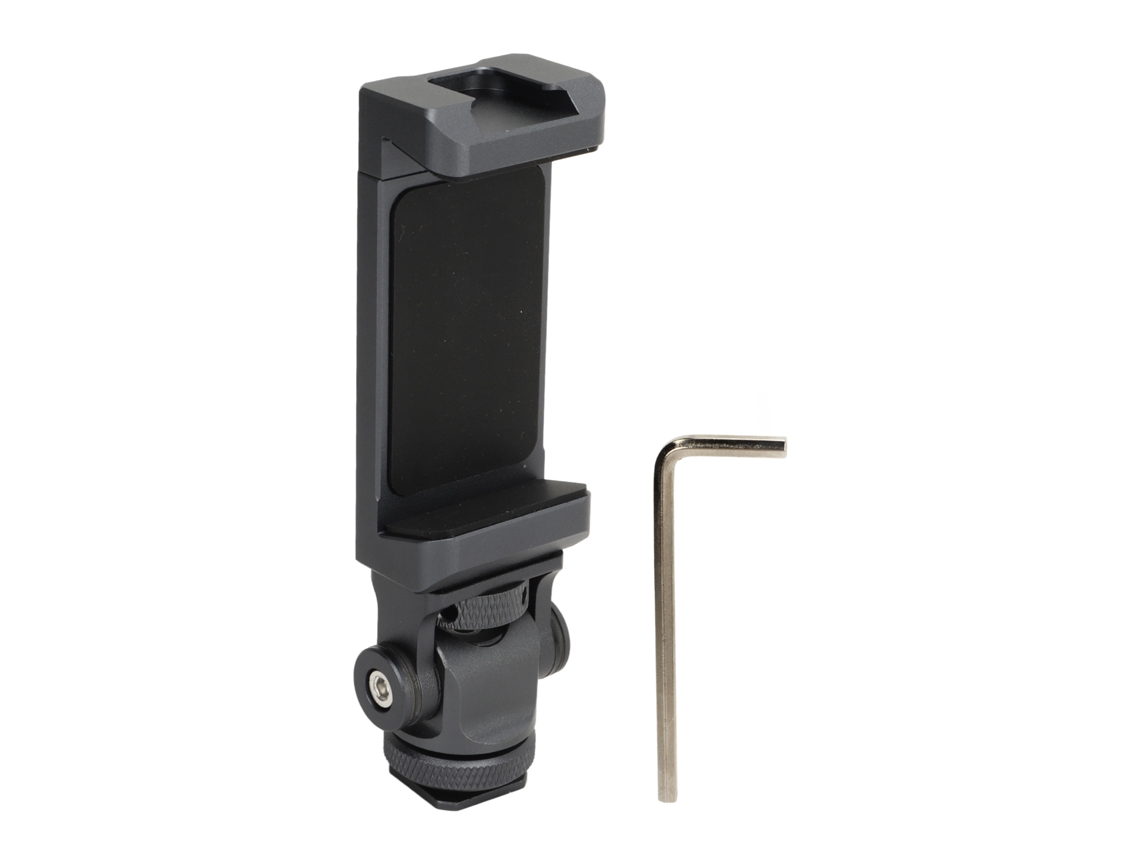 Soporte De Trípode Para Teléfono Aluminio Con Cold Shoe, Clip Universal Para Smartphone Vertical/horizontal, Tornillos 1/4 Pulgada