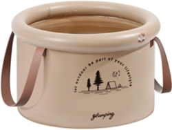 Lavabo Portátil Plegable De Silicona Para Acampar, Viajar, Lavarse Los Pies, Diseño De