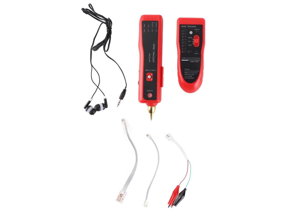 Localizador Y Comprobador De Cables Multifuncional Para Redes Telefónicas Con Detección De Cortocircuitos Y Cruces.
