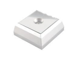 Rebe-base De Lámpara Led Cuadrada Para Display De Estatuas De Cristal Acrílico Y Artículos Decorativos Plata
