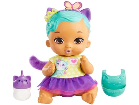 MuÁÂÁÂÁÂÁ±eca MATTEL My Garden Baby Gatito Bebe Y Hace Pipi Morado (Edad MÁÂÁÂÁÂÁ nima: 2 AÁÂÁÂÁÂÁ±os)