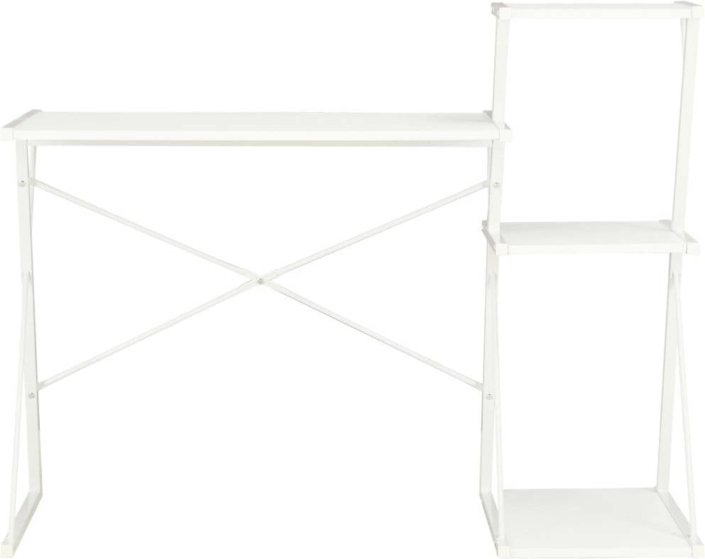 Escritorio VIDAXL Con Estante (116x50x93cm -  Blanco)