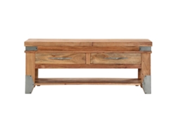 Mesa de centro de 110x52x45 cm, madera maciza de acacia HARLANV1