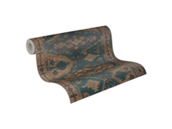 Papel de Pared LIVINGWALLS (53 cm x 10,05 m - Tejido - Multicolor)