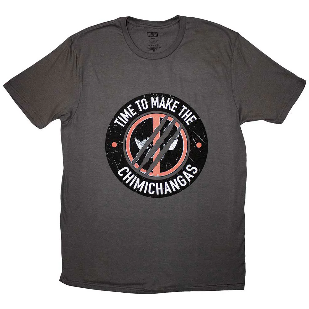 Rockinstone Unisex Marvel Comics Deadpool Chimichanga Camiseta Classic-l