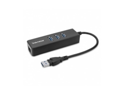 VULTECH Hrj-03Usb3 Usb 3.0 3.1 Gen 1 Tipo a Rj-45 Usb 3.0 3.1 Gen 1 Tipo a 5000 Mbit-S Gigabit Ethernet Negro Negro