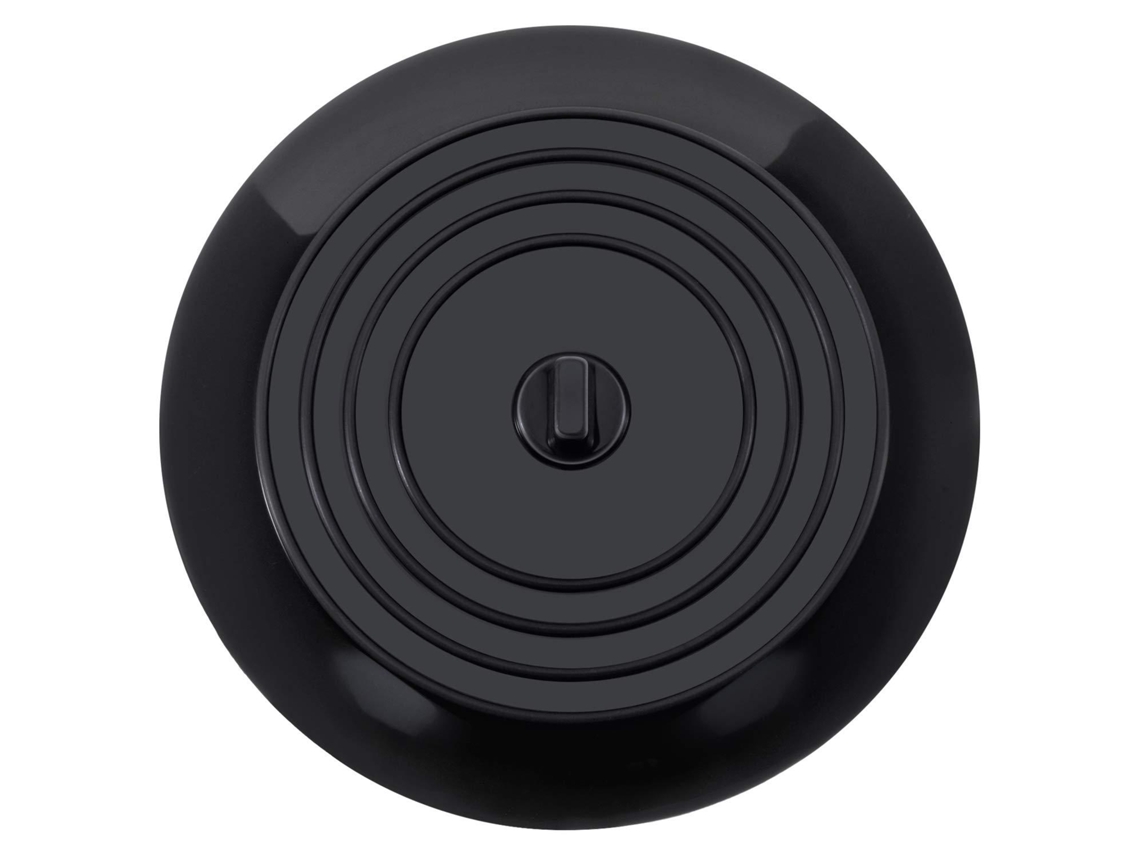 Rolha de prato Silicone Negro 15 cm