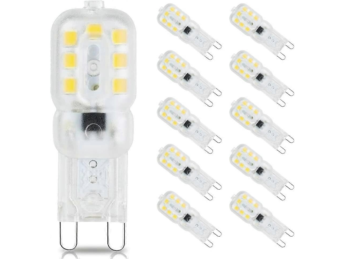 Rebe-bombilla Led G9 3w Equivalente A 33w Halógeno, 6000k Blanco Frío, Sin Parpadeo, 360°, Ahorro Energético 90%, Fácil Instalación, Ce Y Rohs