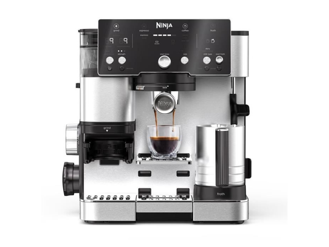 Cafetera 2 en 1 Ninja Luxe™ Café Essential Series ES501eu 1650 W 9/11 Bares 250 Gr Negro / Acero Inoxidable
