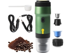 Cafetera portátil 3 en 1, con autocalentamiento y extracción, para coche y hogar, ecológica, Digitallab