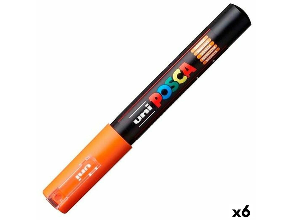 Rotulador POSCA Pc-1M Naranja 6 Unidades
